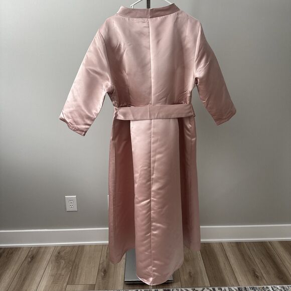 NWT Women's Midi sz 16/18 Dress Wedding Formal Party Stand Collar Satin MSRP$85 - Picture 7 of 14